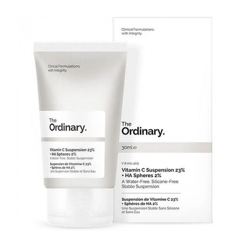 THE ORDINARY SUSPENSION DE VITAMINE C 23% + SPHERES DE HA 2% THE ORDINARY SUSPENSION DE VITAMINE C 23% + SPHERES DE HA 2%
