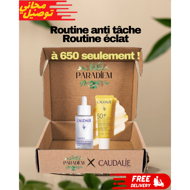 CAUDALIE SERUM VINOPERFECT ECLAT ANTI TACHES 30 ML + VINOSUN PROTECT SPF 50+ 20ML OFFERT