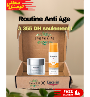 EUCERIN Hyaluron-Filler 3X Effect Soin de Jour Peau Sèche 50 ML + Sun fluide anti âge 50 ML