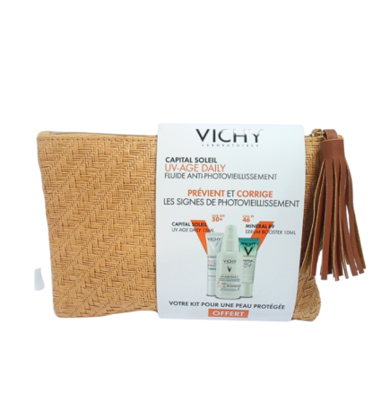 Vichy Uv Age Daily Spf50 + Age Daily +Mineral 89 Miniatures +Trousse