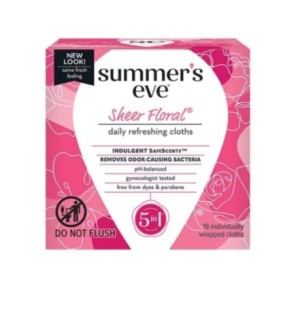Summer’s Eve Sheer Floral Cleansing Cloths 16 Unités