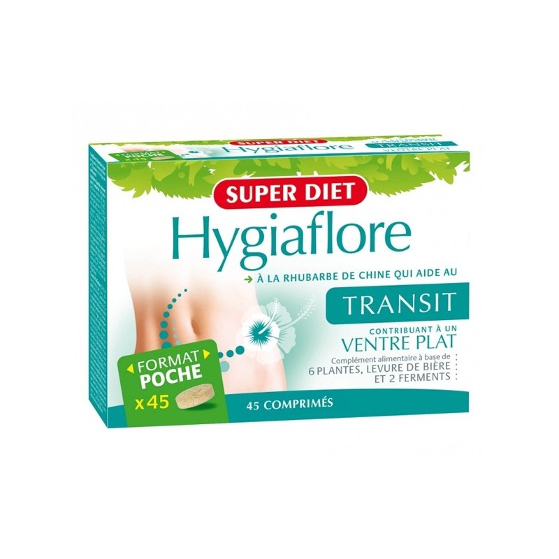 Super Diet Hygiaflore Transit Ventre Plat Pocket – 45 Comprimés