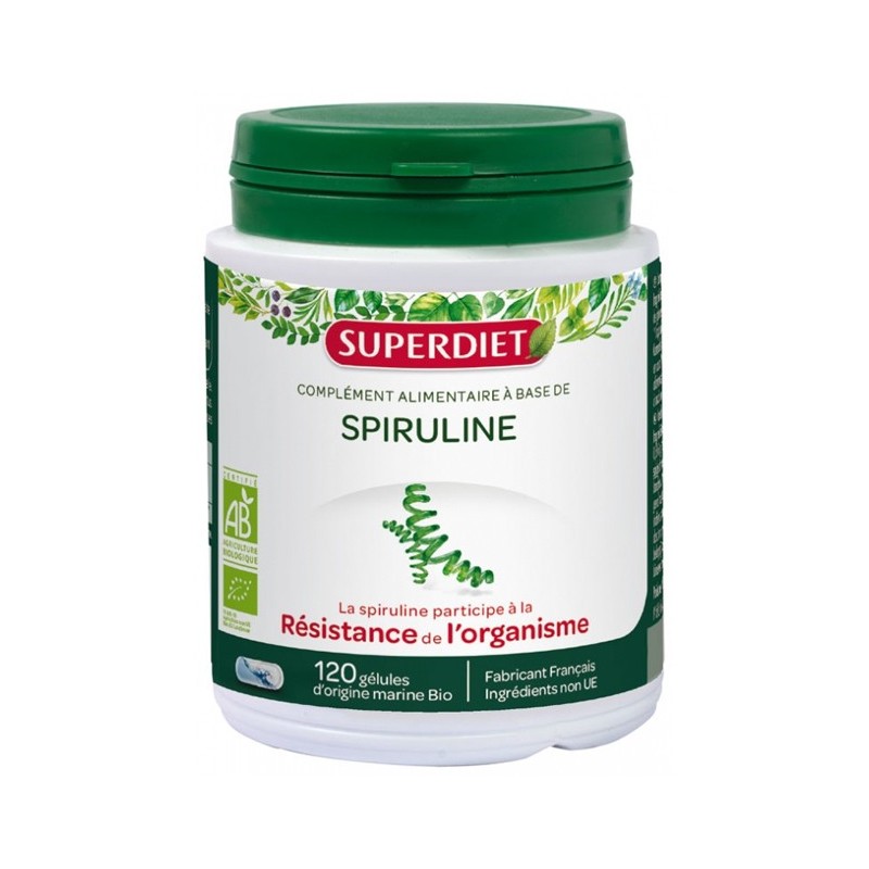 Super Diet Spiruline – 120 Gélules