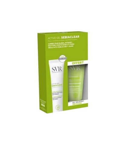SVR Sebiaclear Active 40ml + Gel Moussant 55ml OFFERT