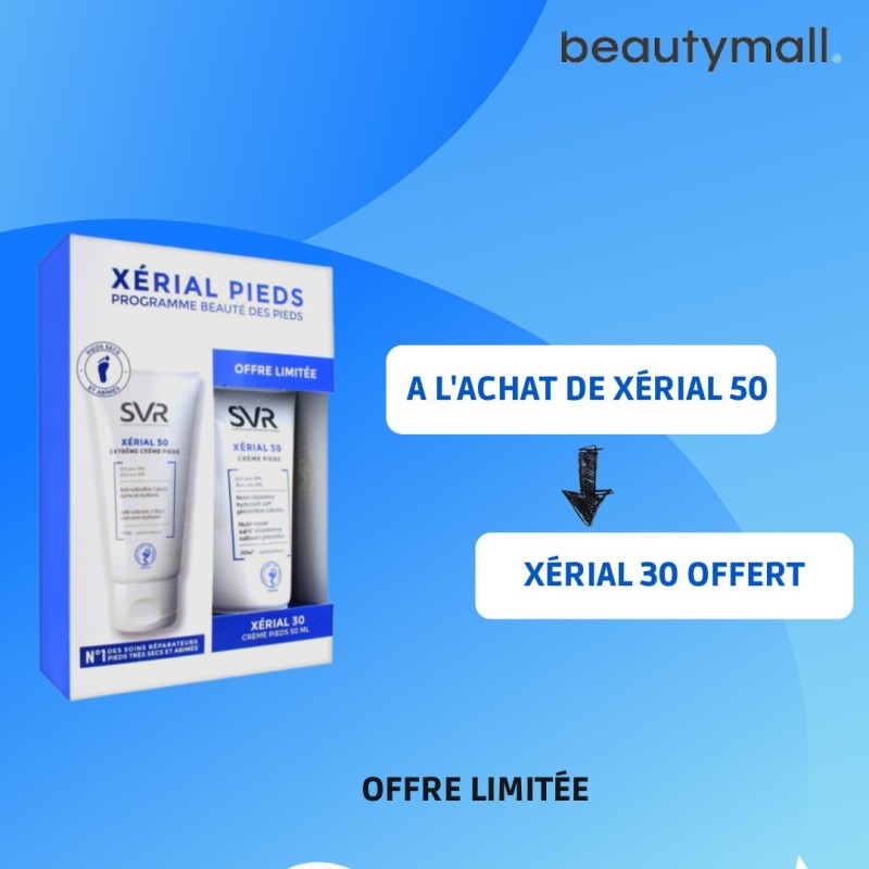SVR XERIAL 50 Extrême Crème Pieds 50 ML + XERIAL 30 CREME PIEDS