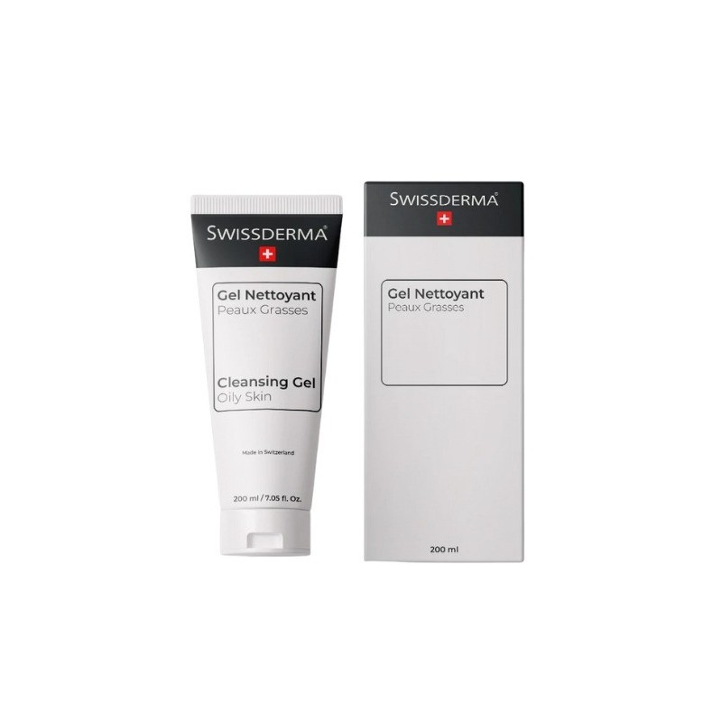 Swissderma Gel Nettoyant Peux Grasses 200ml