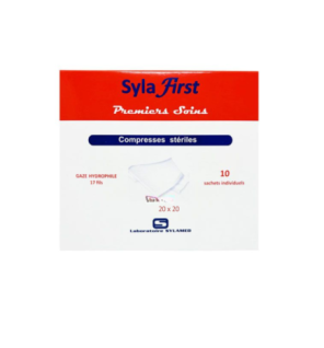 Sylafirst Compress Sterilies 20×20 Boite de 10 Pieces