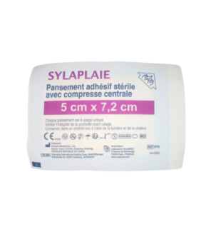 Sylaplaie Pansement Adhesif Sterile 5 Cm x 7.2 Cm Boite 10 Pieces