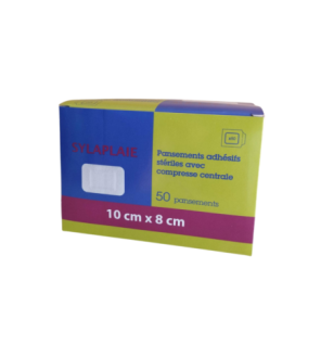 Sylaplaie Pansement Adhesif Sterile 8 cm x 10cm