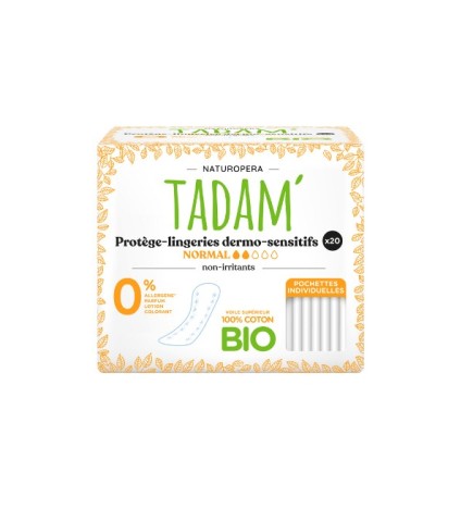 Tadam Protege Lingeries Coton Bio Normal 20 unités