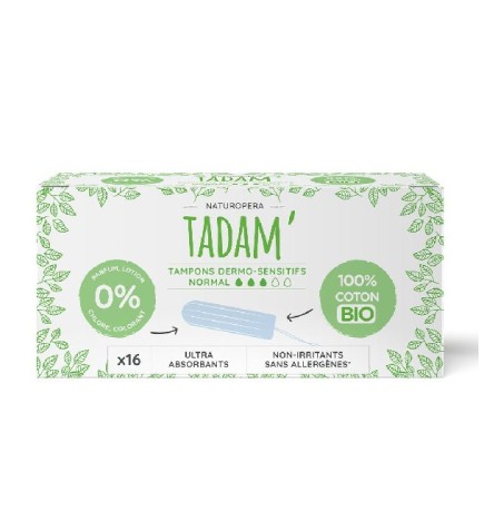 Tadam Tampons Coton Bio Normal 16 unités