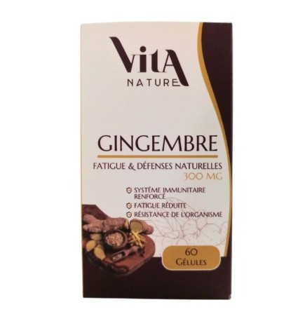 Vita Nature Gingembre 300mg 60 Gelule