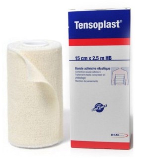 TENSOPLAST BANDE ADHÉSIVE ÉLASTIQUE 15CM x 2,5M