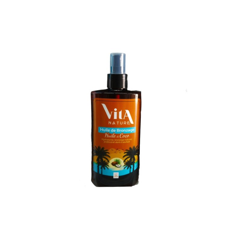 Vita Nature Huile De Bronzage Coco Spf25 250ml