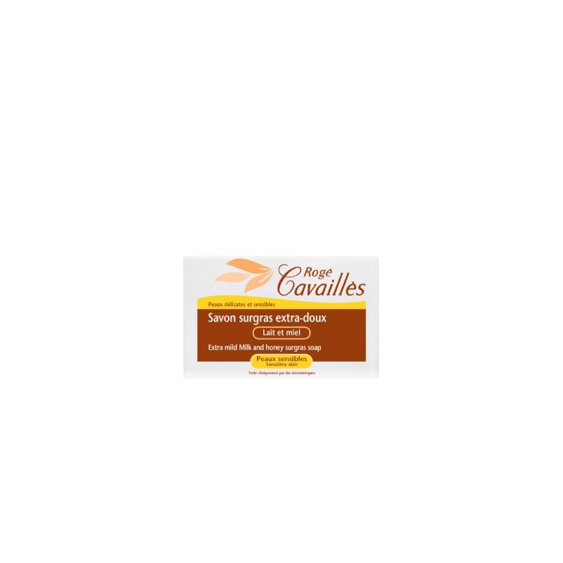 Rogé Cavaillès Savon surgras extra doux lait et miel 250g