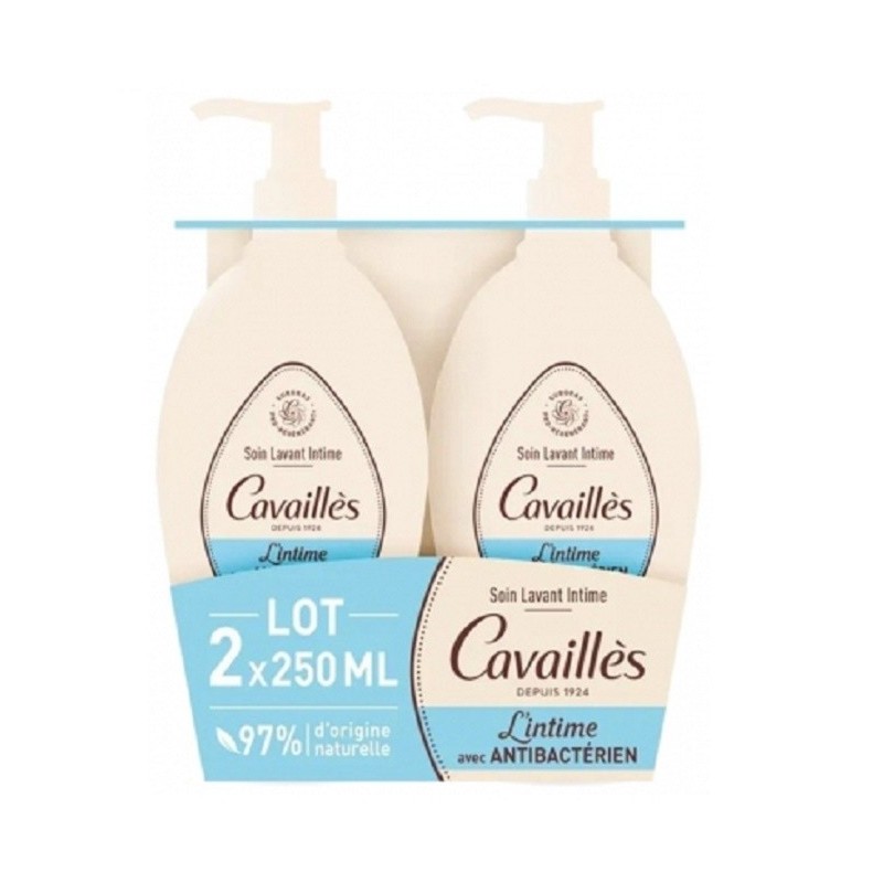Rogé Cavaillès Soin Lavant Intime Antibactérien Lot de 2 x 250 ml