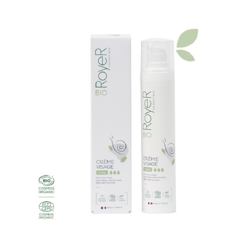 RoyeR Crème visage riche anti-âge et nourrissante à la bave d’escargot 50 ml 50ml