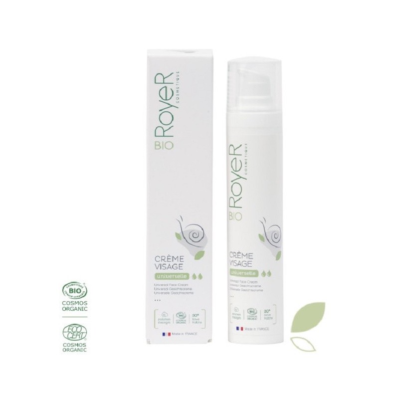 RoyeR Crème visage Universelle hydratante bave d’escargot bio 50 ml