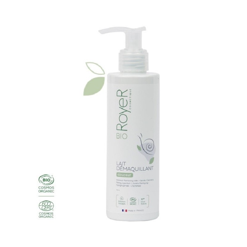 RoyeR Lait démaquillant bio à la bave d’escargot 190 ml