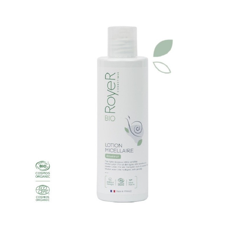 RoyeR Lotion micellaire bio à la bave d’escargot 200 ml