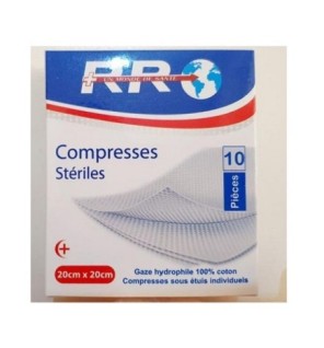 RR Compresse Steriles 20*20 Boite de 10 Pièces