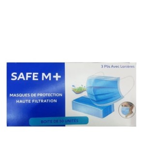 Safe M+ Maques de Protection Haute Filtration – 50 Piéces