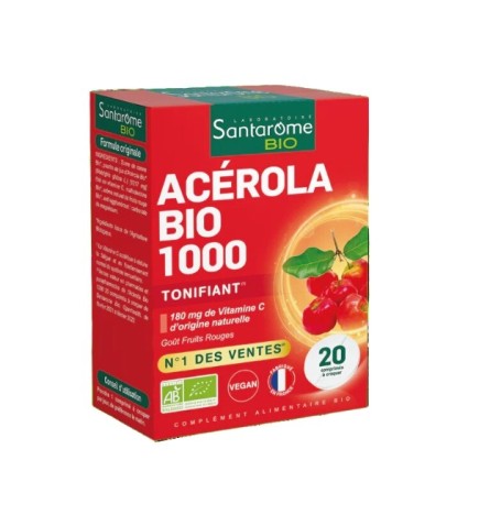 SANTAROME ACEROLA 1000 TUBE 20 COMPRIMES