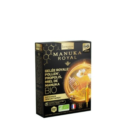 SANTAROME Gelée Royale 2000 au Miel de Manuka Bio 20 ampoules