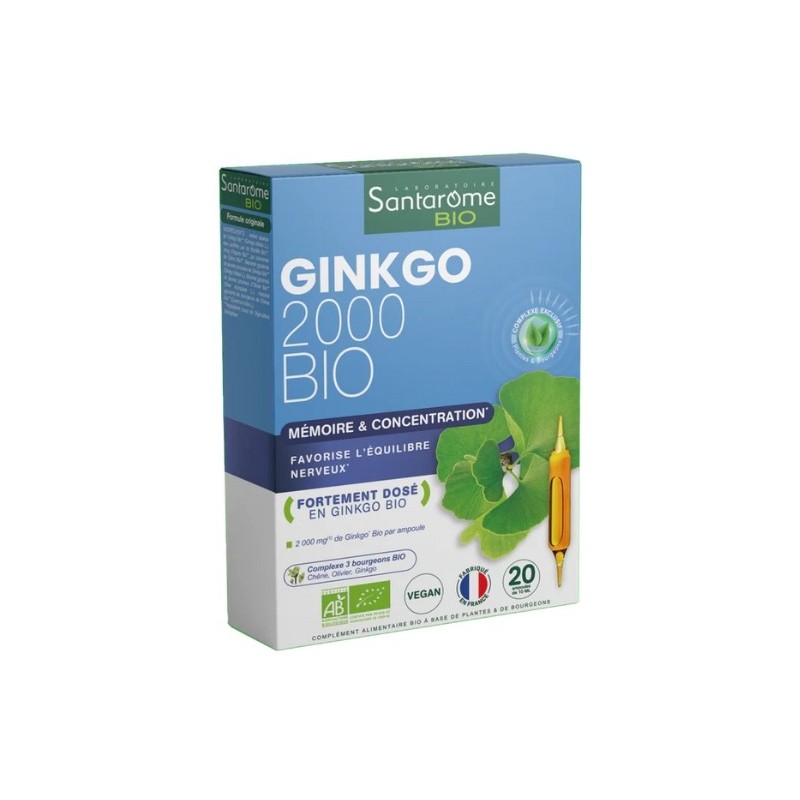 SANTAROME GINKGO 20 AMPOULES