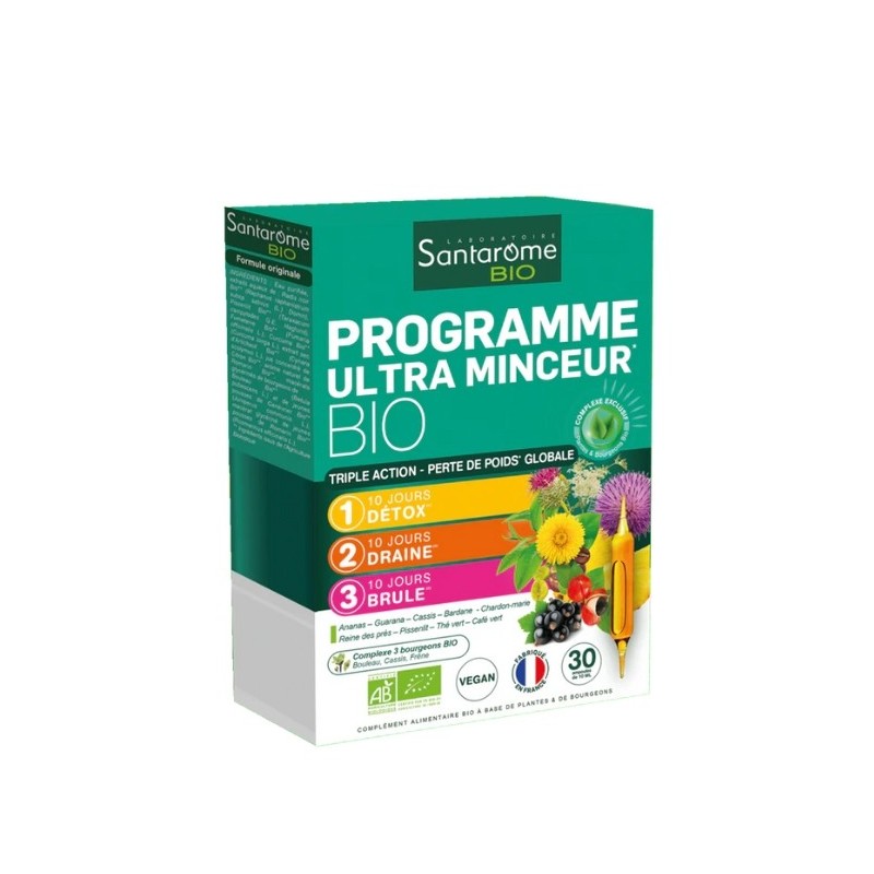 SANTAROME PROGRAMME ULTRA MINCEUR 30 AMPOULES