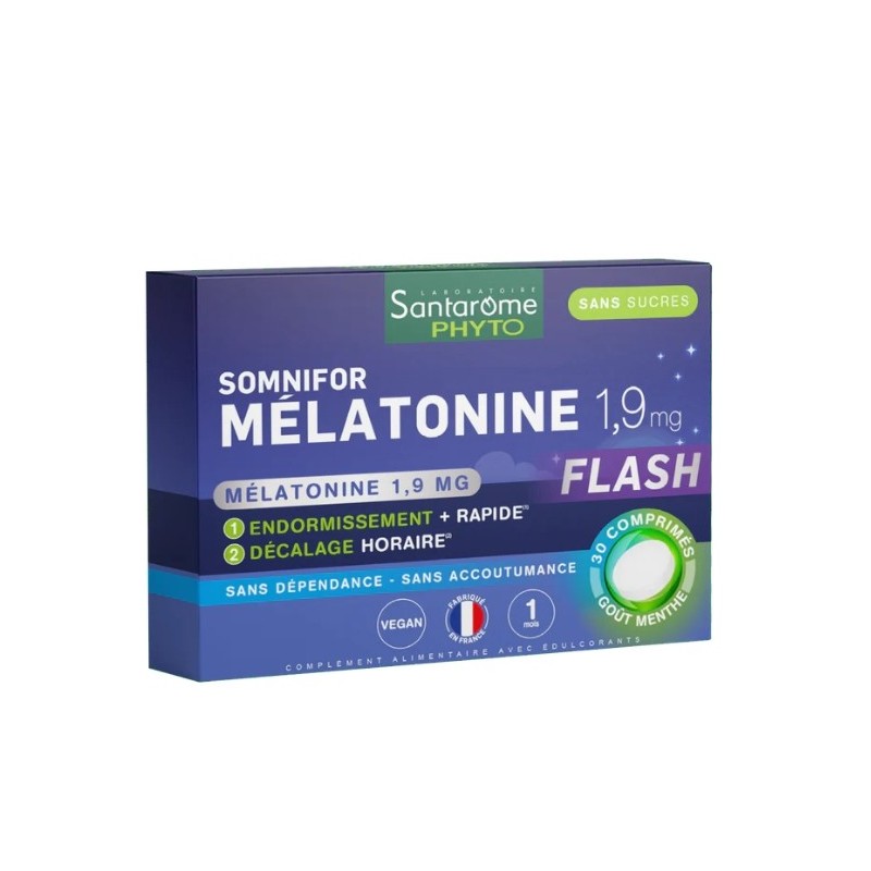 SANTAROME SOMNIFOR MELATONINE 1,9MG 30 COMPRIMES