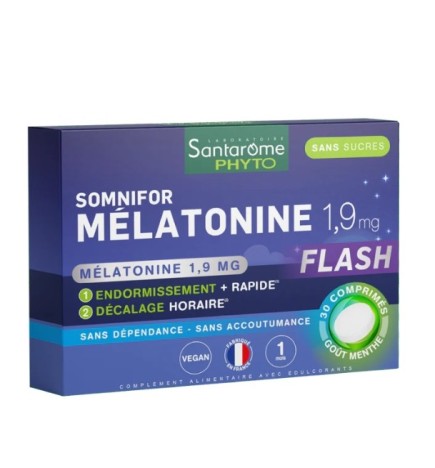 SANTAROME SOMNIFOR MELATONINE 1,9MG 30 COMPRIMES