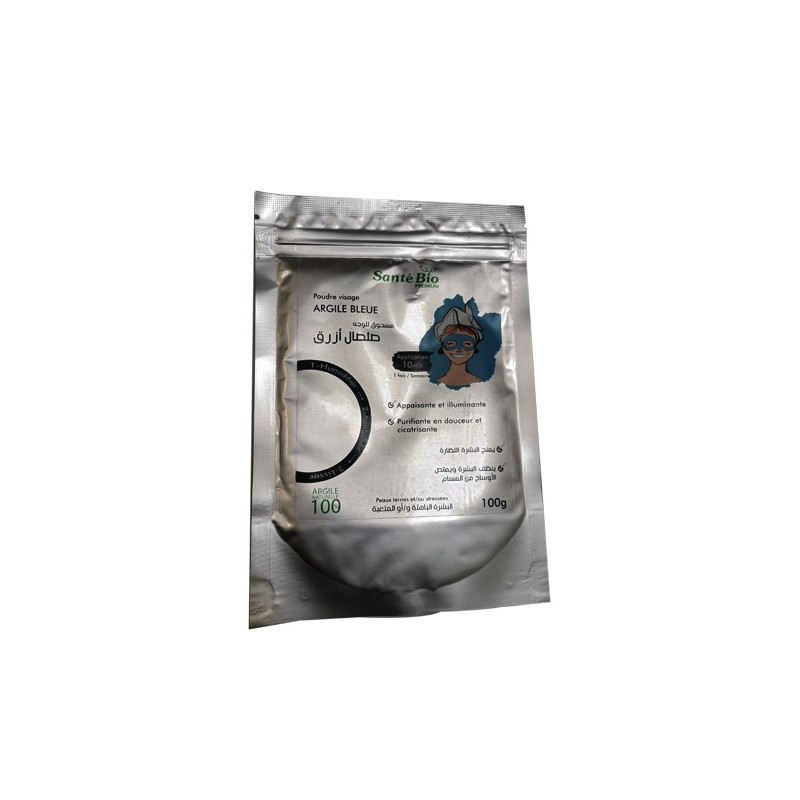 SANTE BIO PREMIUM Poudre Visage Argile Bleue 100G