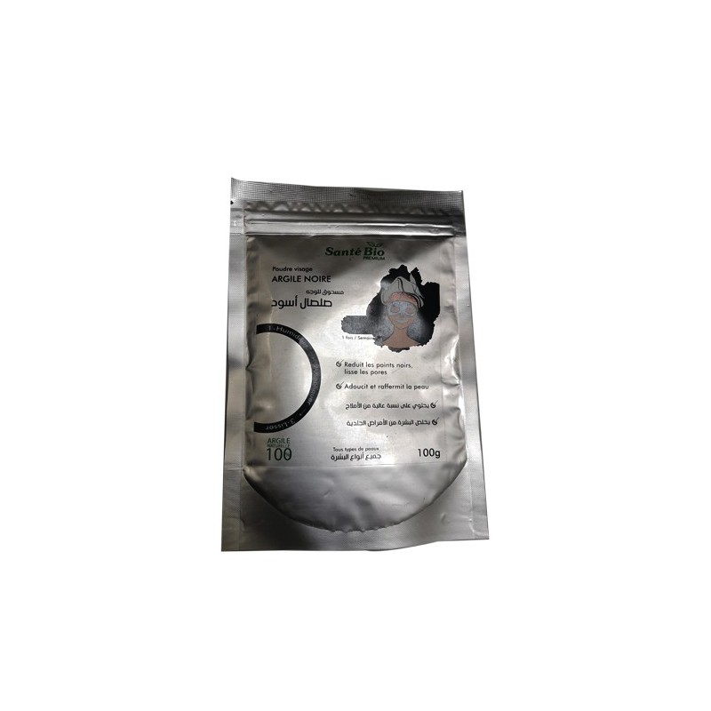 SANTE BIO PREMIUM Poudre Visage Argile Noire 100G