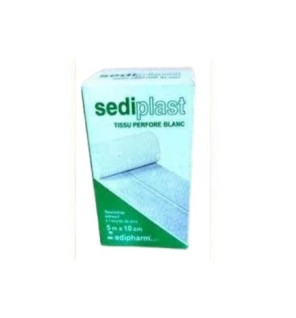 Sediplast Sparadrap Perfore Blanc 5m*10cm