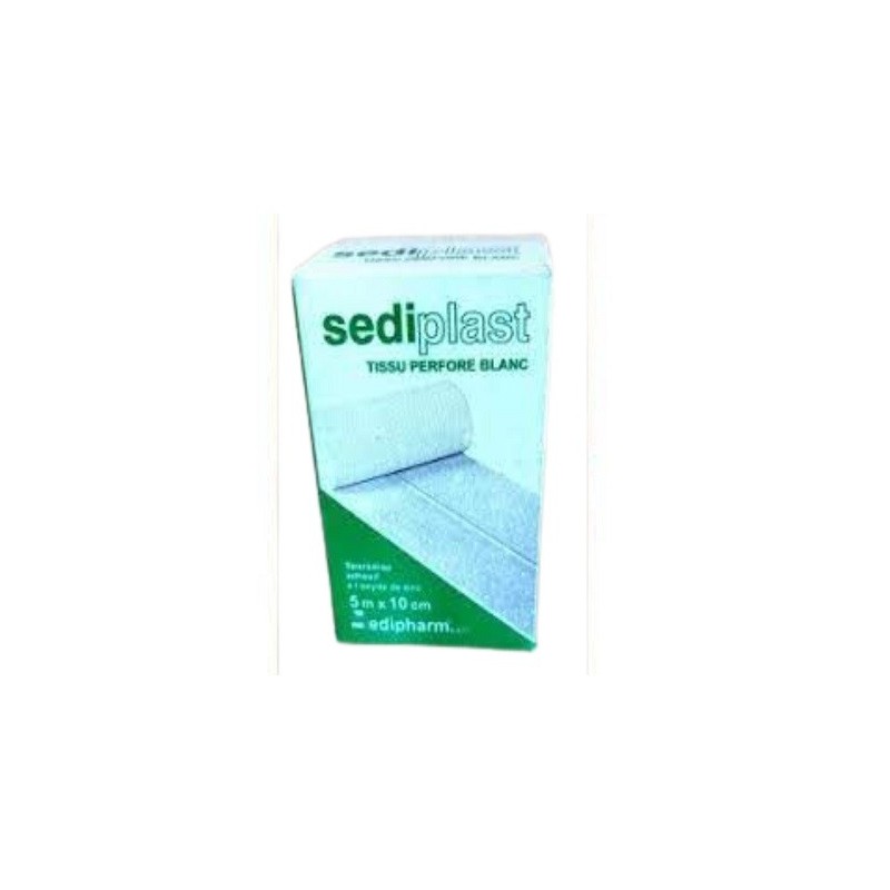 Sediplast Sparadrap Perfore Blanc 5m*10cm