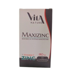 Vita Nature Maxizinc 150mg 60 Comprimes