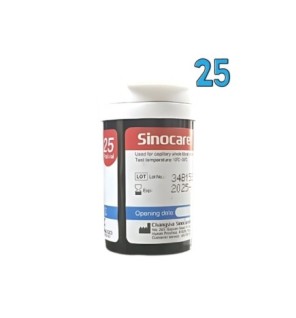 Sinocare Bandelettes 25 Pieces