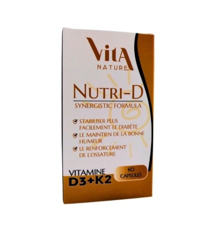 Vita Nature Nutri-d D3+K2 60 Capsules