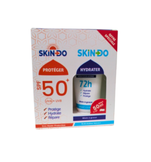 Skindo Ecran Solaire Invisible + Creme hydratante Peaux mixtes a grasses