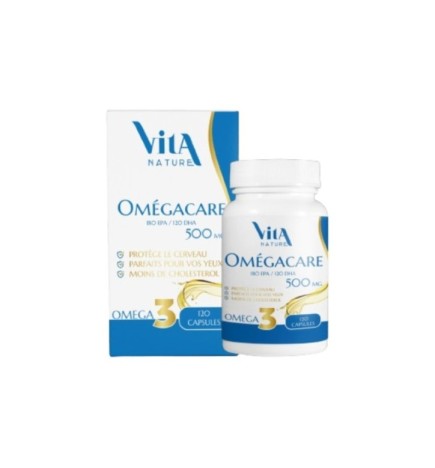 Vita Nature Omegacare 500mg 120 Capsules