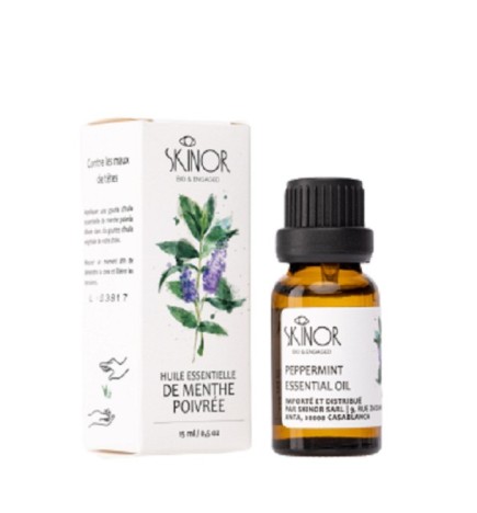 SKINOR Huile Essentielle de Menthe Poivrée 20ml