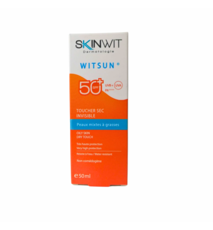Skinwit Witsun Toucher Sec invisible Peaux mixtes a grasses spf50+ 50ml