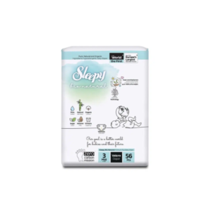 Sleepy Bio Natural Culottes Taille 3 midi 4-9kg 56 Pieces