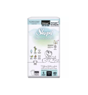 Sleepy Bio Natural Culottes Taille 5 juniors 11-18kg 40 Pieces