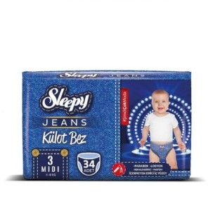 Sleepy Jeans 3 Pants Midi 4-9kg/34 Pieces