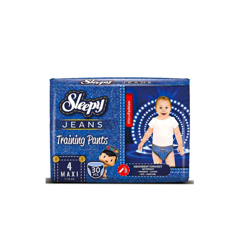 Sleepy Jeans 4 Pants Maxi 7-14kg/30 Pieces