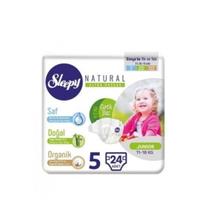 Sleepy Natural 5 Couches Junior 11-18kg/24pcs