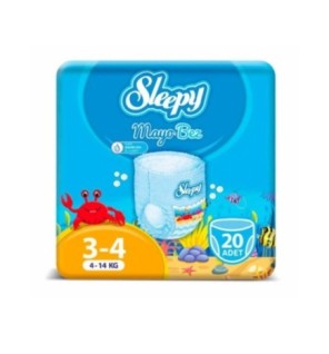 Sleepy Natural Swimming Couche de bain, Midi 20 – 4-9KG – T3-T4