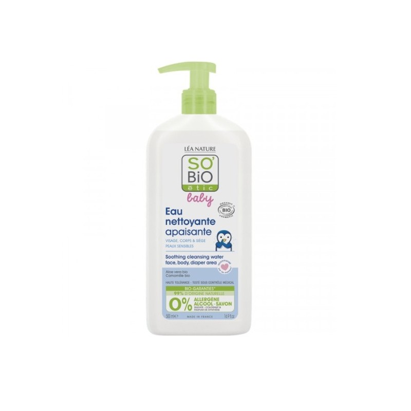 SO BIO BABY EAU NETTOYANTE 500ML